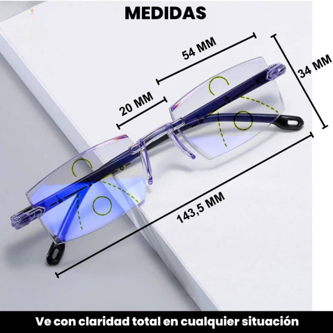 Kit de 2 gafas para ordenador de titanio Tr90 Sapphire