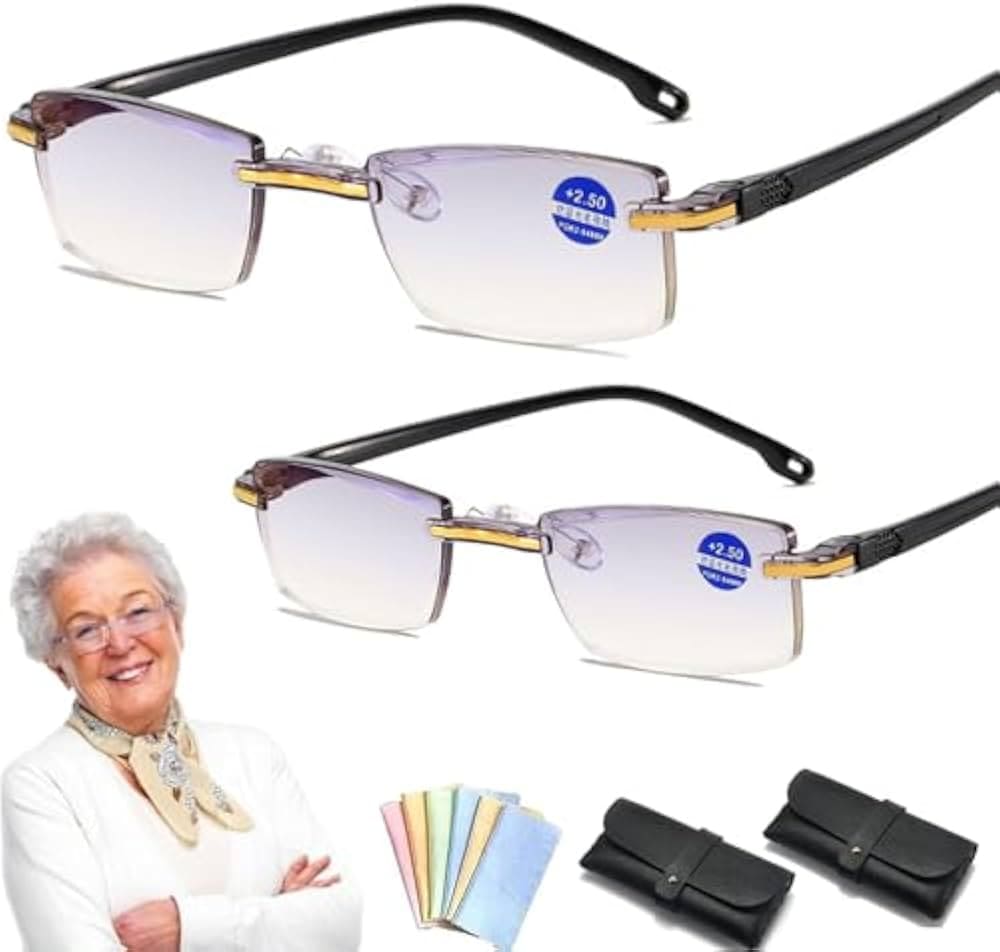Kit de 2 gafas para ordenador de titanio Tr90 Sapphire